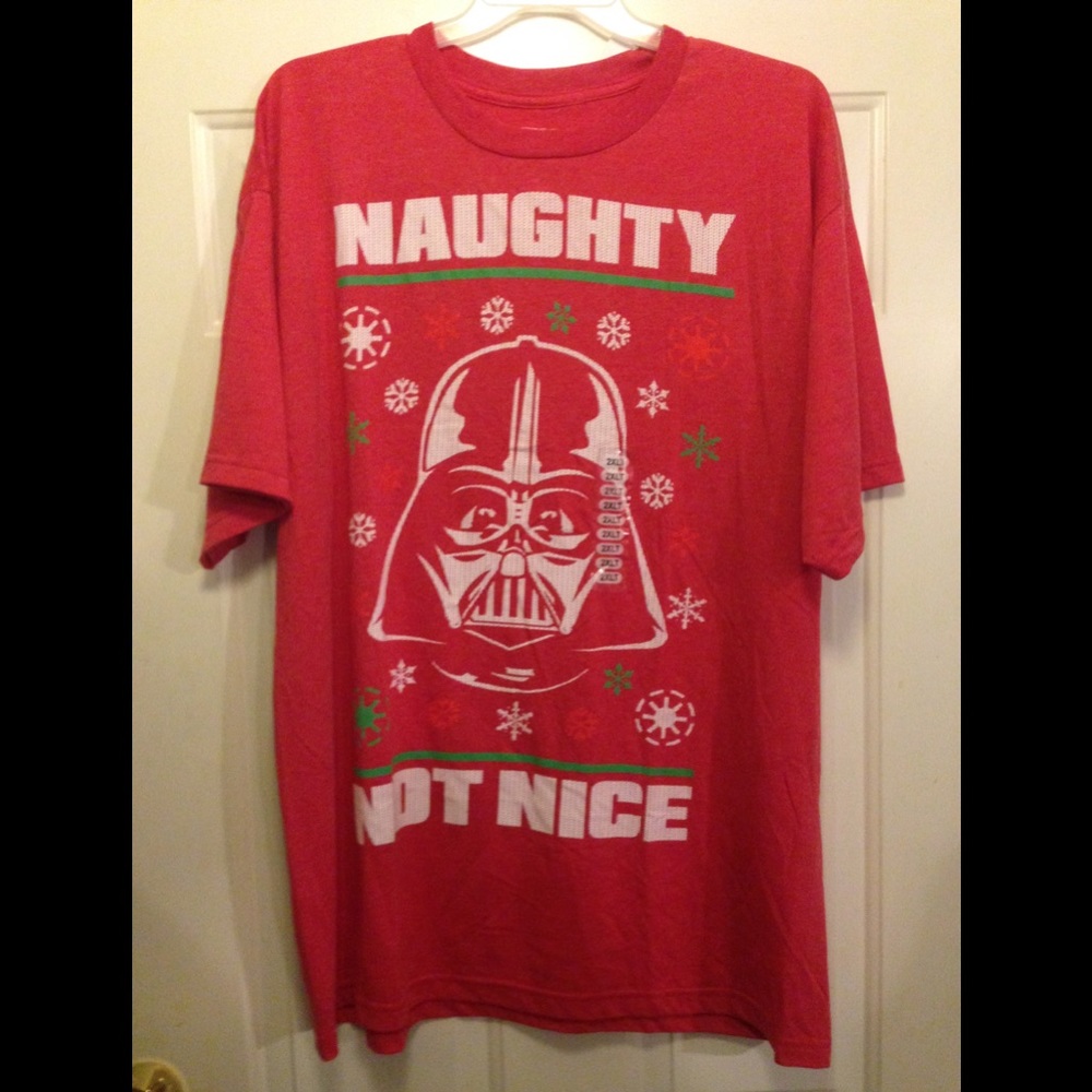 NWOT Christmas Darth Vader Tshirt